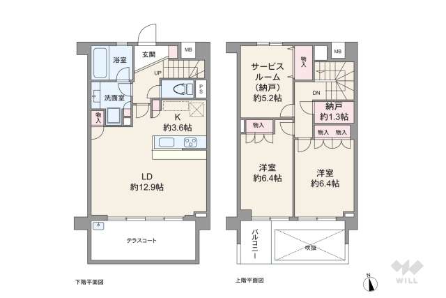 羽根木の森レジデンス:間取り図面