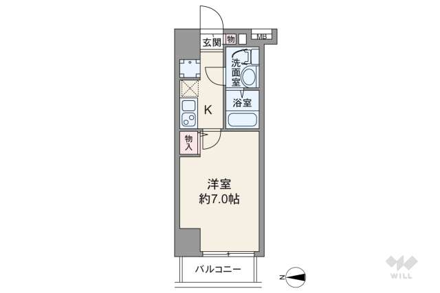 ジーベック西蒲田:間取り図面