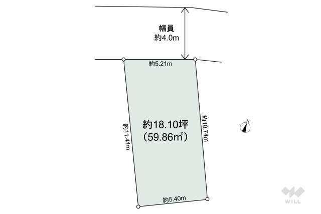 吹田市竹谷町 土地:間取り図面