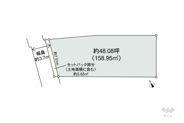 宝塚市中州1丁目 土地:間取り図面