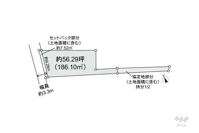 宝塚市中州1丁目 土地:間取り図面