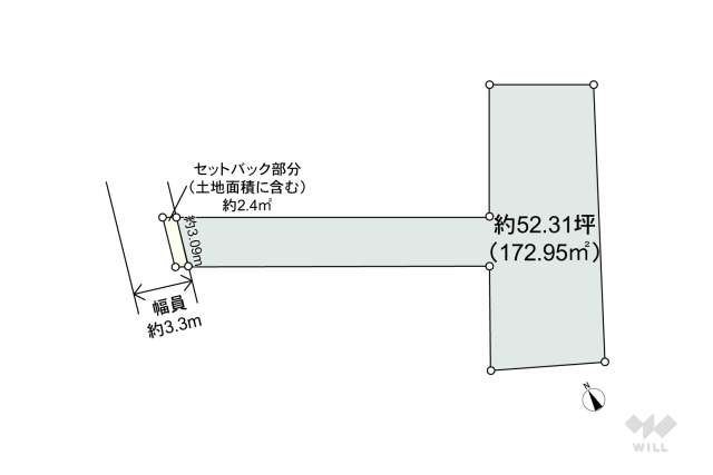 宝塚市中州1丁目 土地:間取り図面
