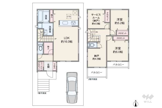 池田市荘園2丁目 一戸建て:間取り図面