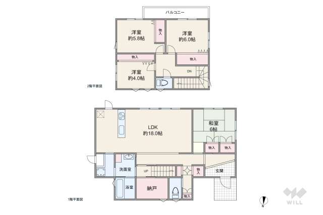 瀬戸市東拝戸町 一戸建て:間取り図面