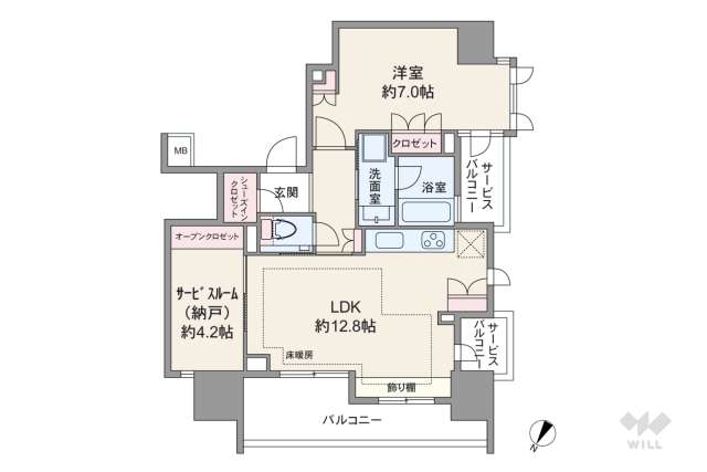 グランリビオ表参道:間取り図面