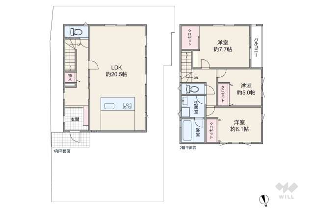 川崎市宮前区神木本町3丁目 一戸建て:間取り図面