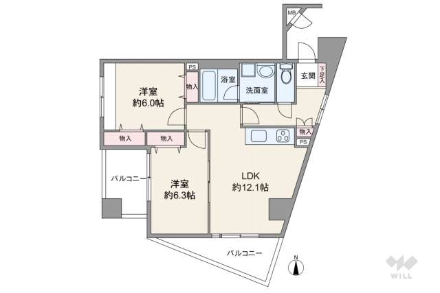 グラード舎人:間取り図面