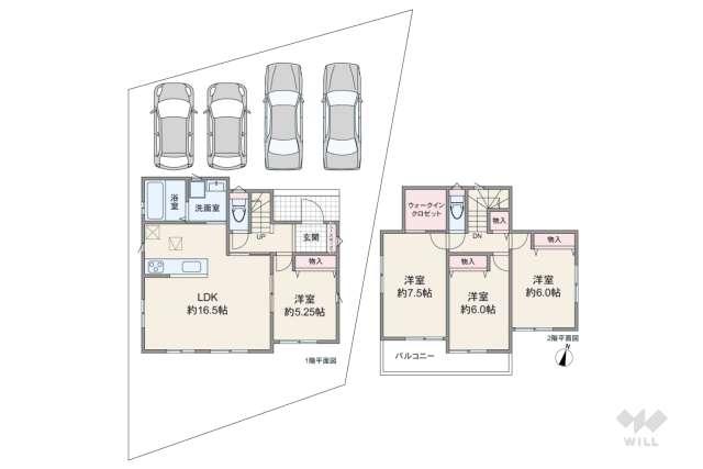 春日井市坂下町3丁目 一戸建て:間取り図面