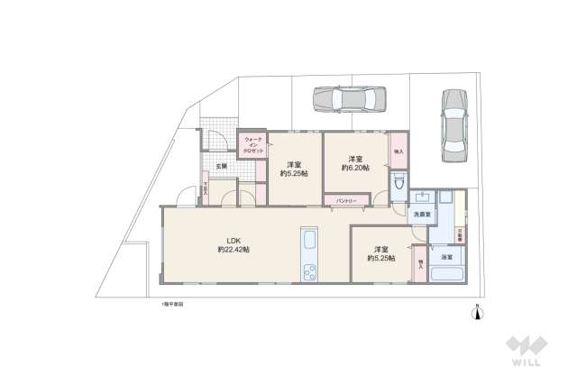 春日井市大手町2丁目 一戸建て:間取り図面