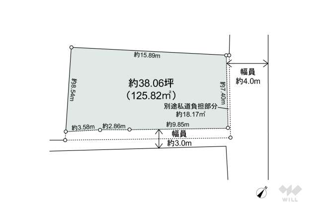 宝塚市安倉北2丁目 土地:間取り図面