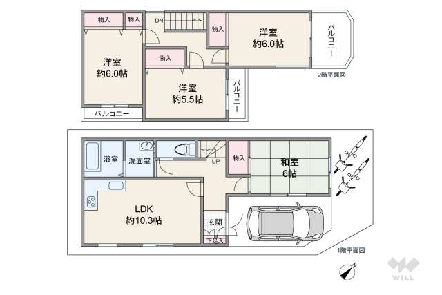 摂津市鳥飼下1丁目 一戸建て:間取り図面