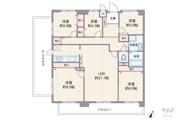 宝塚ガーデンハウス:間取り図面