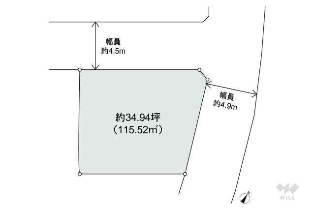 宝塚市安倉北1丁目 土地:間取り図面
