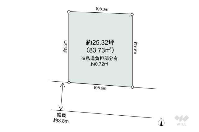 宝塚市野上6丁目 土地:間取り図面