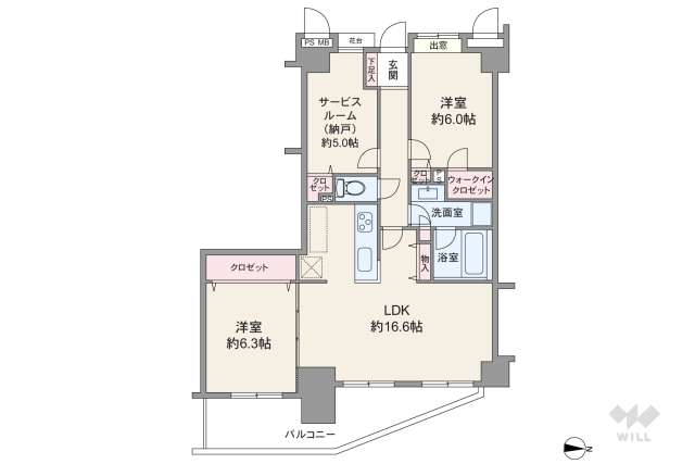 ライオンズガーデンヒルズ白山:間取り図面