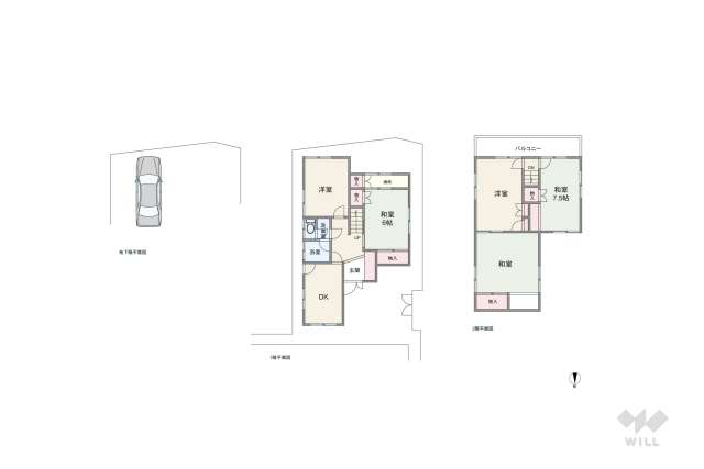 宝塚市売布ガ丘 一戸建て:間取り図面