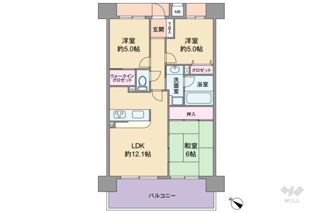 エスリード宝塚:間取り図面