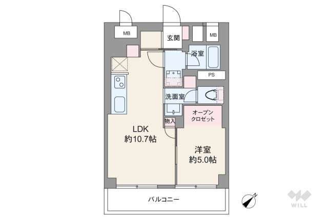 五反田コーポビアネーズ:間取り図面