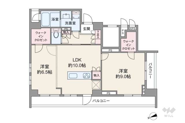 アデッソ新宿若松町:間取り図面