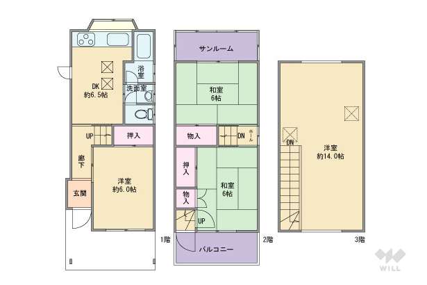 宝塚市安倉西4丁目 一戸建て:間取り図面