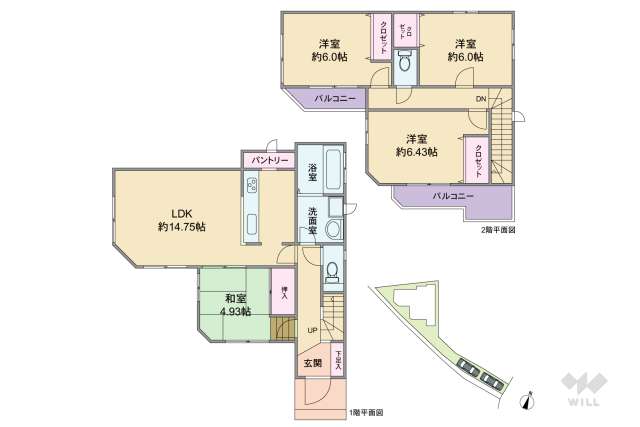 宝塚市安倉北2丁目 一戸建て:間取り図面