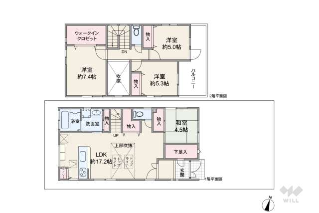 宝塚市安倉中5丁目 一戸建て:間取り図面