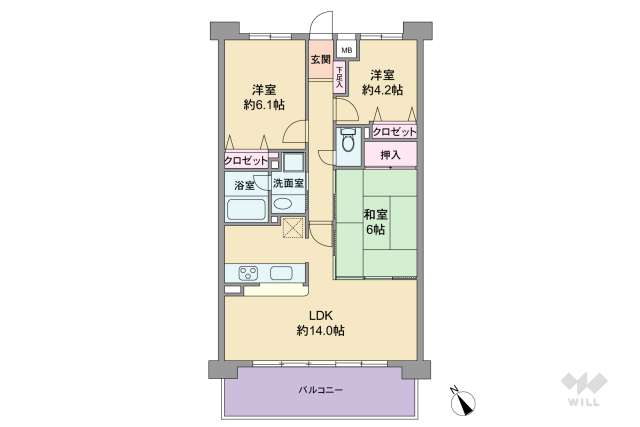 藤和シティホームズ尼崎駅前:間取り図面