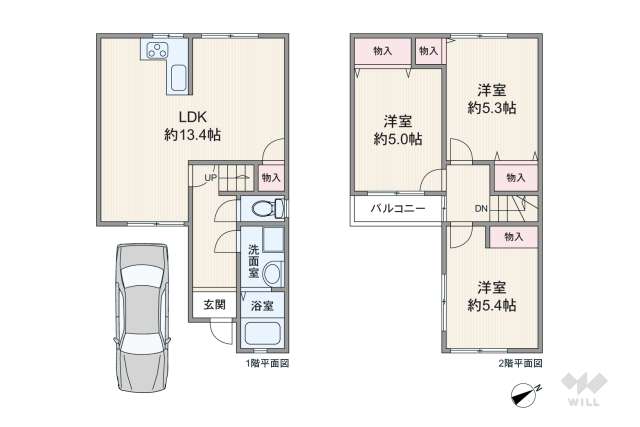 尼崎市長洲中通2丁目 一戸建て:間取り図面