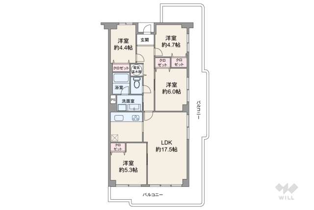 サンハイツ宝塚五月台A棟:間取り図面