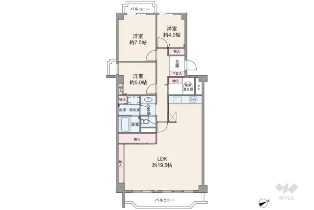 宝塚ロジュマン南口:間取り図面