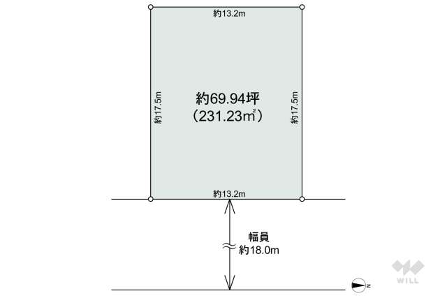 尼崎市大庄西町1丁目 土地:間取り図面