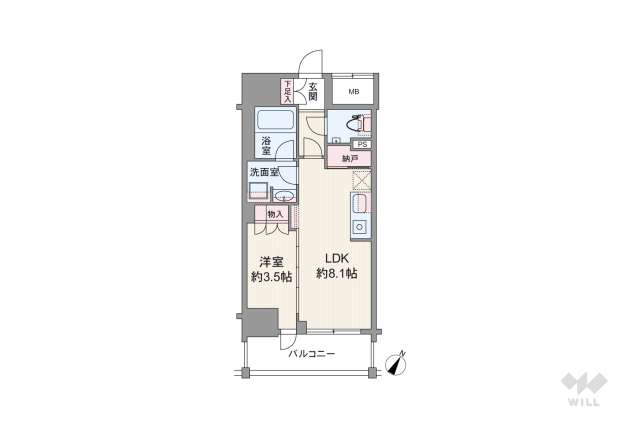 パレステージ上野入谷:間取り図面