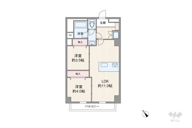 方南町セントラルマンション:間取り図面