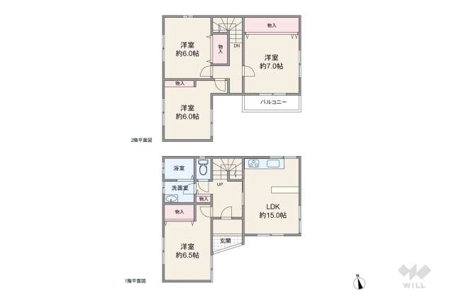 西宮市今津野田町 一戸建て:間取り図面