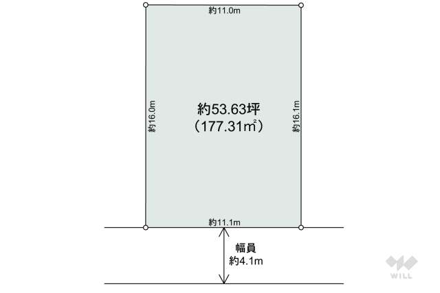 川西市鼓が滝1丁目 土地:間取り図面