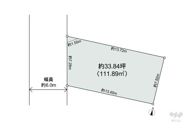 尼崎市武庫町3丁目 土地:間取り図面