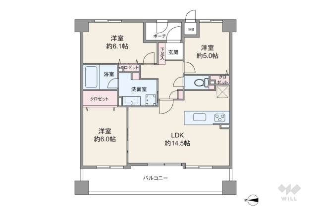 セントラル武庫之荘本町:間取り図面