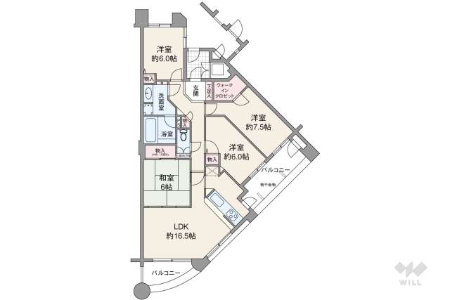 ディークラディア園田駅前:間取り図面