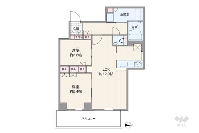 ブランズタワー梅田 North:間取り図面