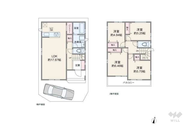 川口市青木3丁目 一戸建て:間取り図面