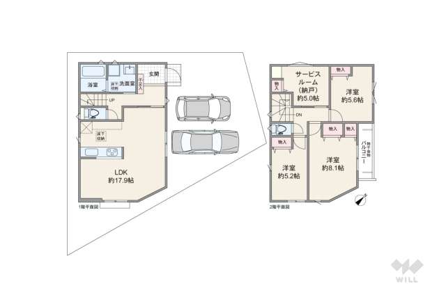 名古屋市名東区藤森西町 一戸建て:間取り図面