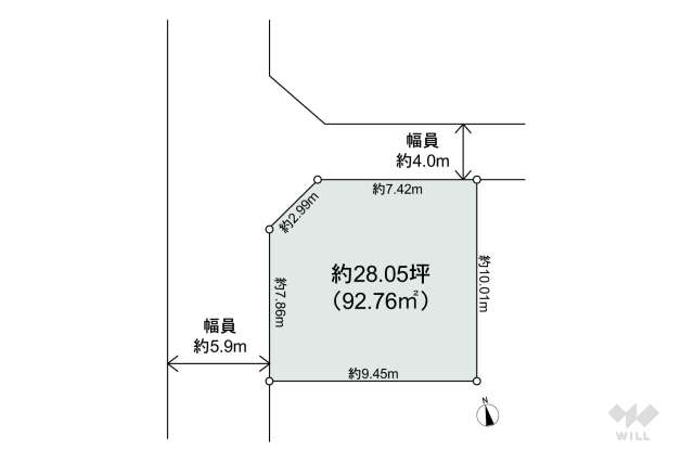 尼崎市西立花町4丁目 土地:間取り図面