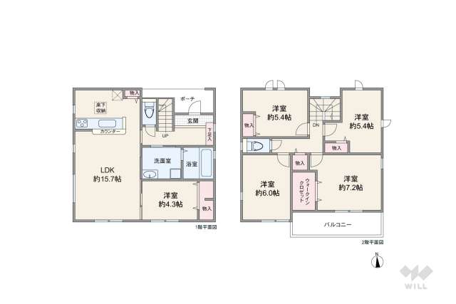 名古屋市中川区下之一色町字宮分 一戸建て:間取り図面