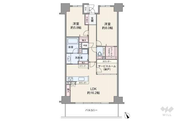 カルティア篠木:間取り図面