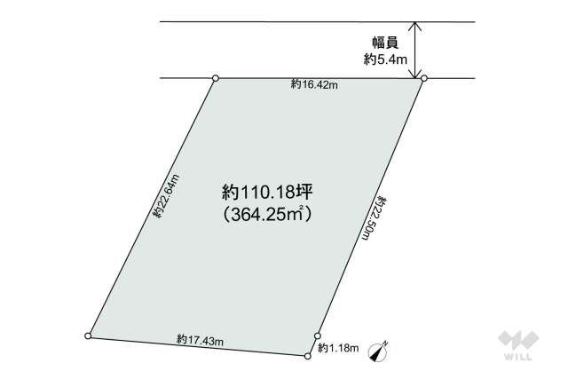 宝塚市中筋山手2丁目 土地:間取り図面
