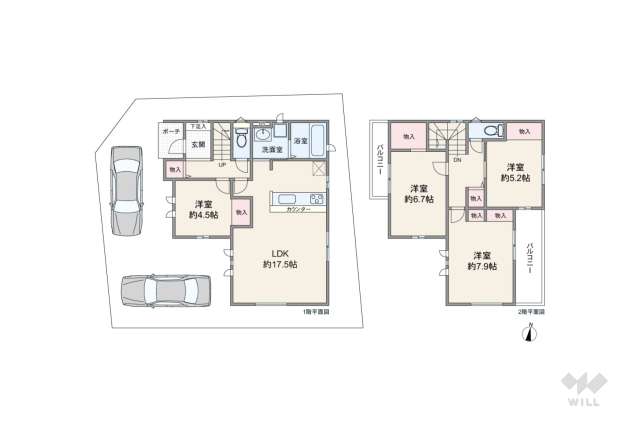春日井市牛山町 一戸建て:間取り図面