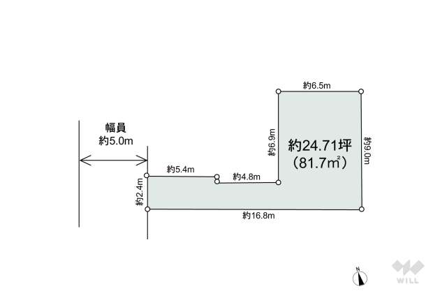 杉並区宮前3丁目 土地:間取り図面