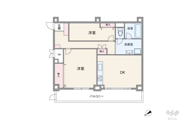 タウンハイツ亀有1号棟:間取り図面