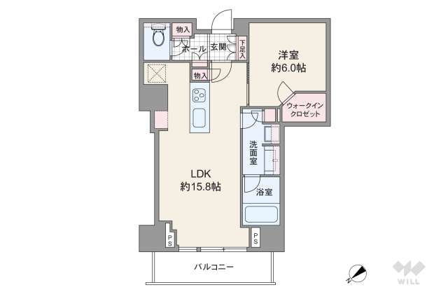 パークコート神宮北参道ザタワー:間取り図面