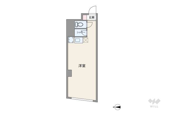 チサンマンション第8新大阪:間取り図面